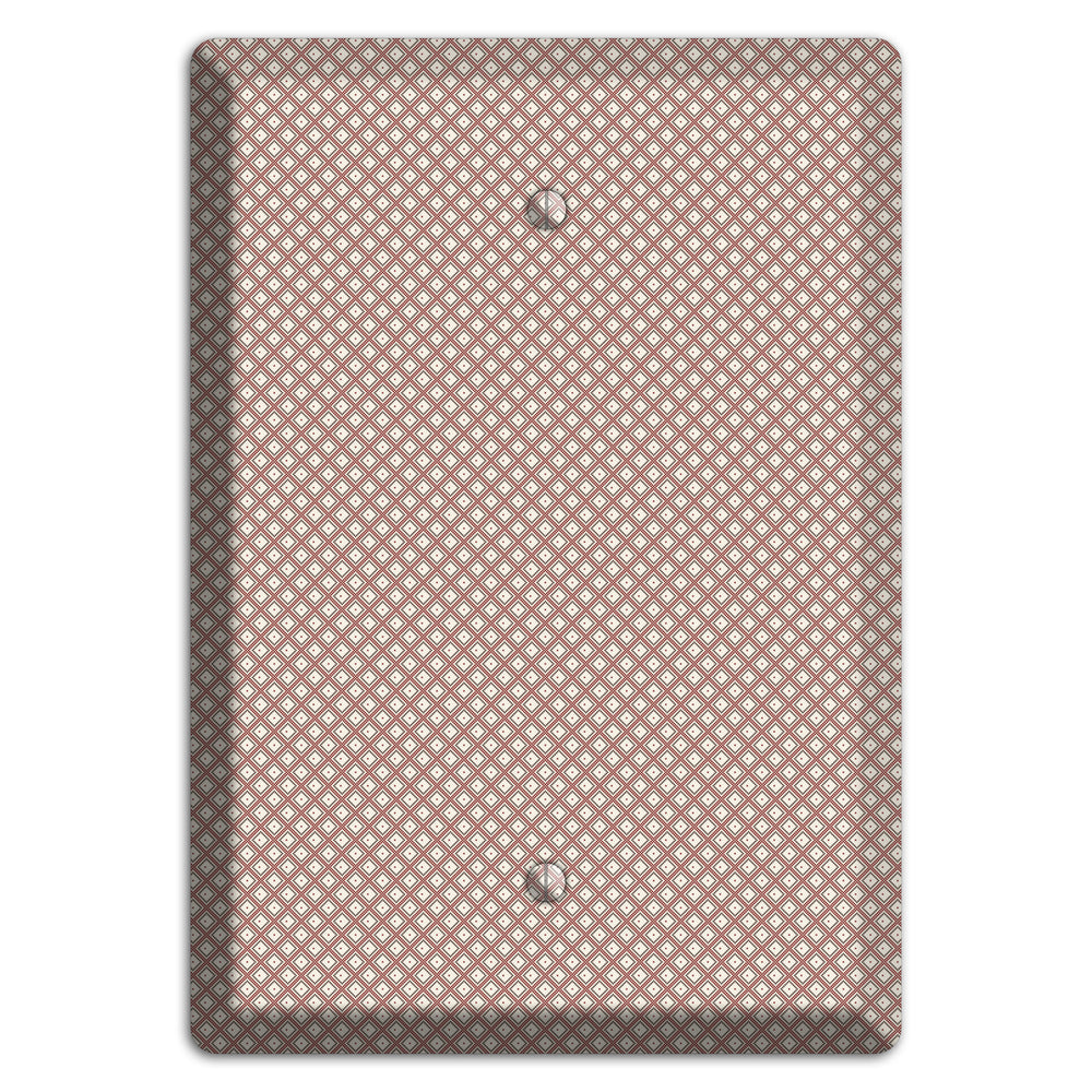 Light Brown and Beige Diamonds Blank Wallplate