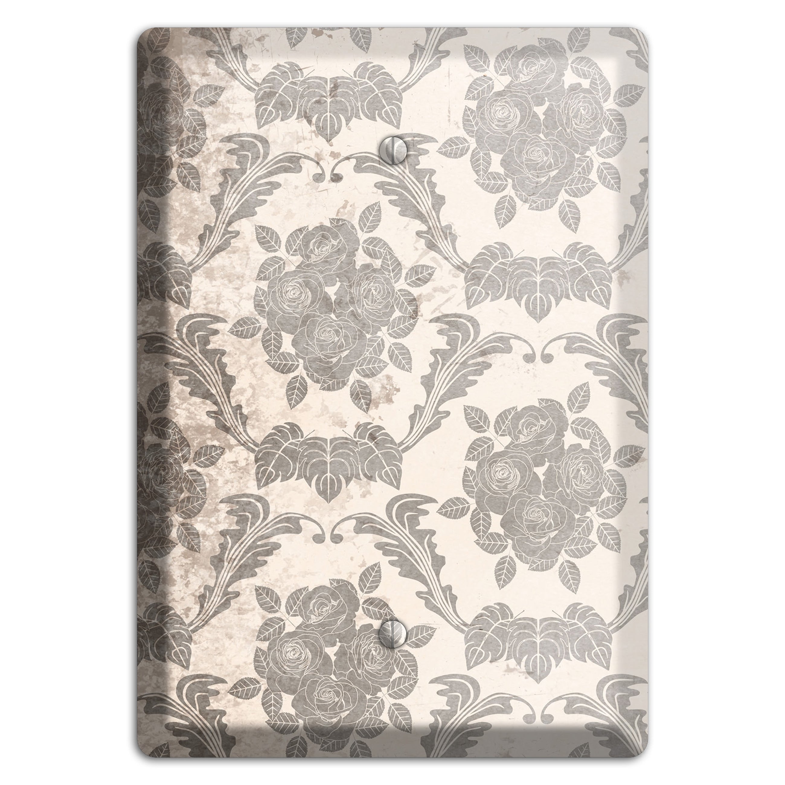 Pearl Bush Vintage Rose Damask Blank Wallplate