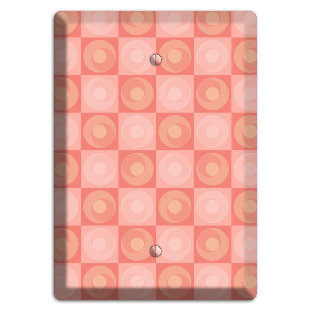 Pink Tiled Circles Blank Wallplate