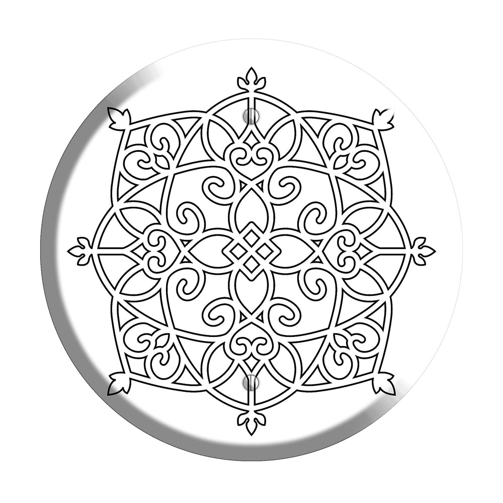Iron Mandala J Blank Wallplate