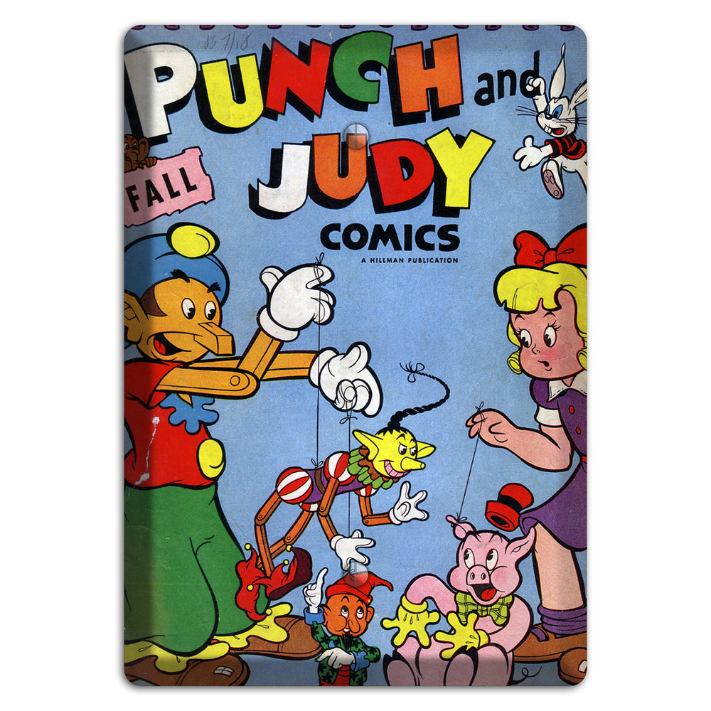 Punch and Judy Vintage Comics Blank Wallplate