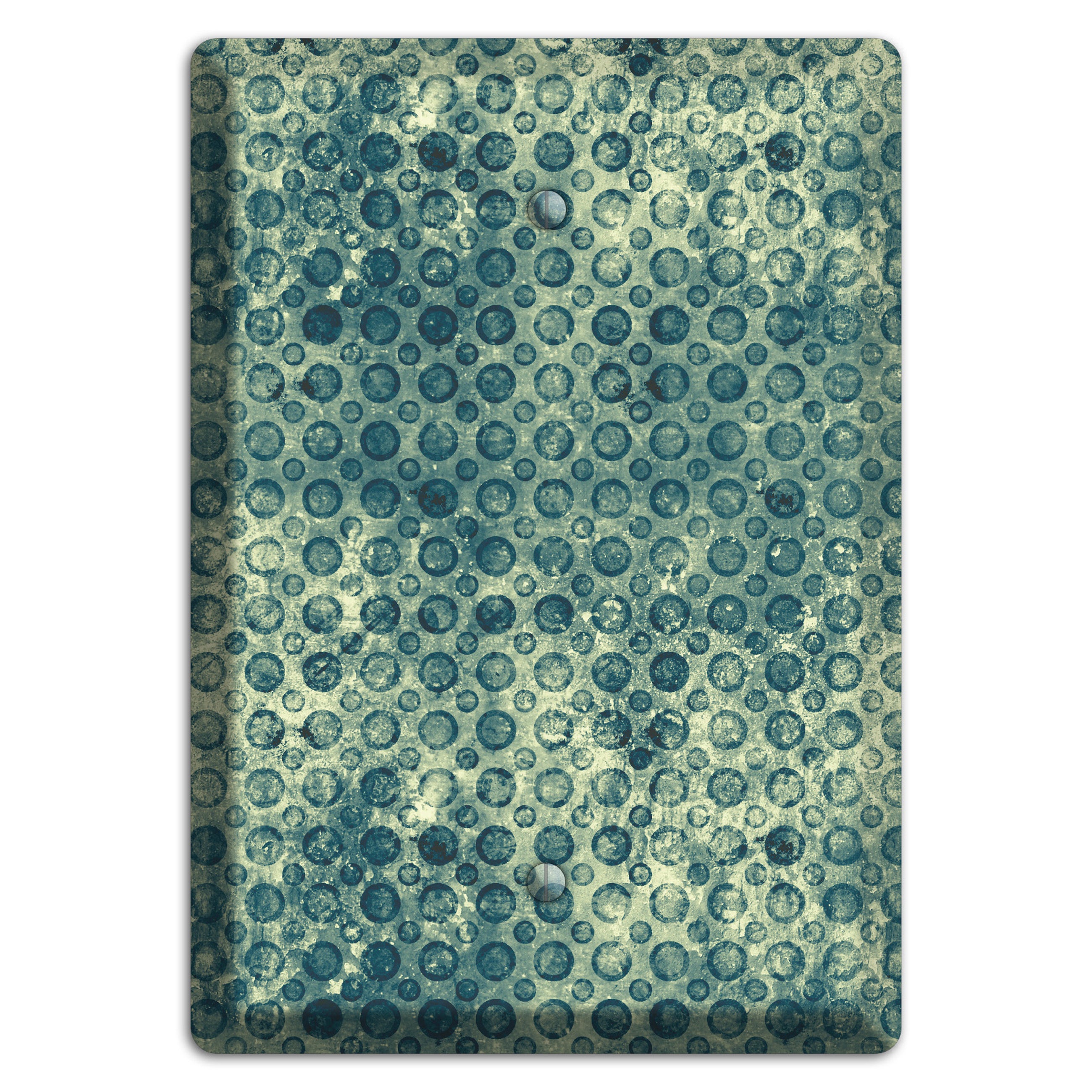 Green Circles Blank Wallplate