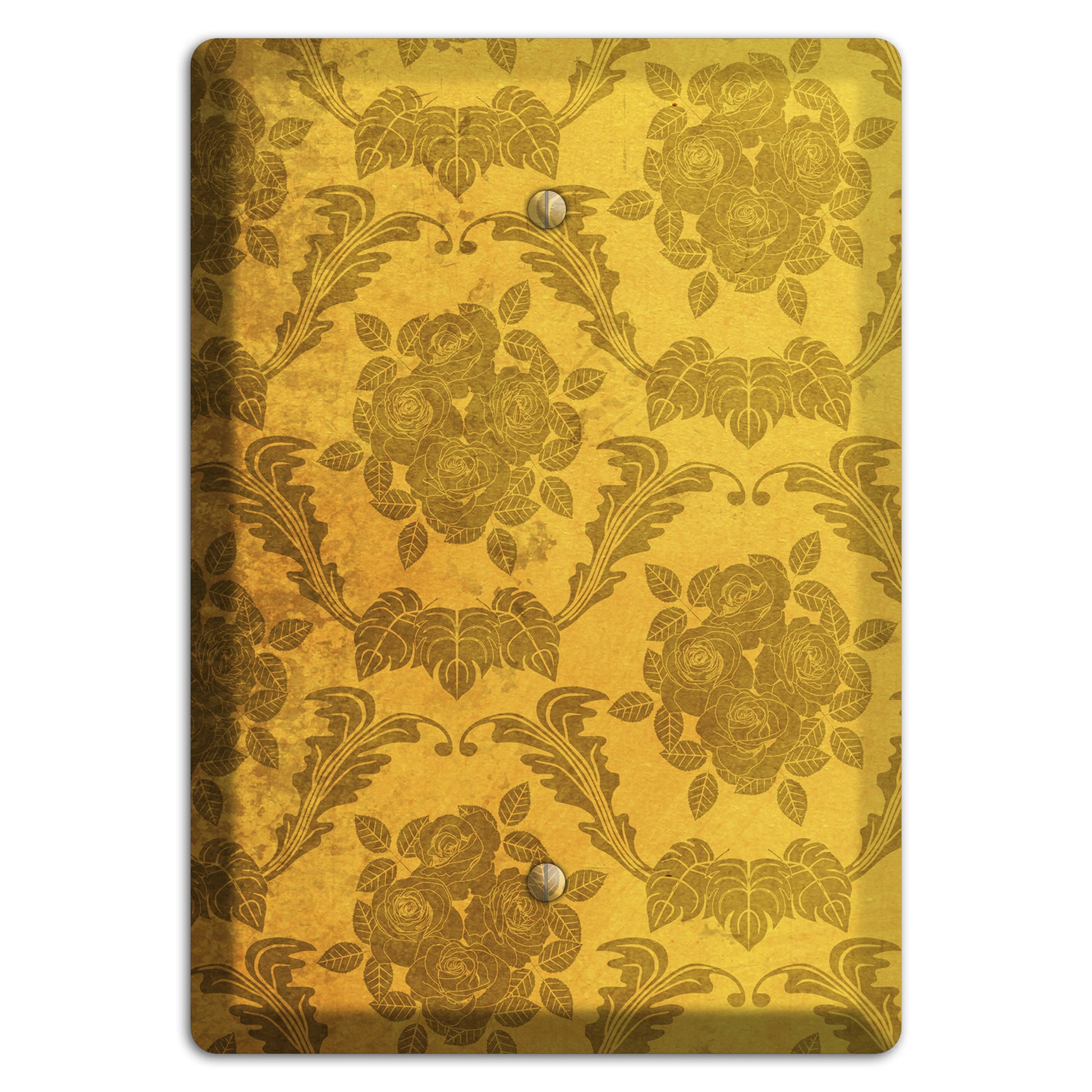 Tusock Vintage Rose Damask Blank Wallplate