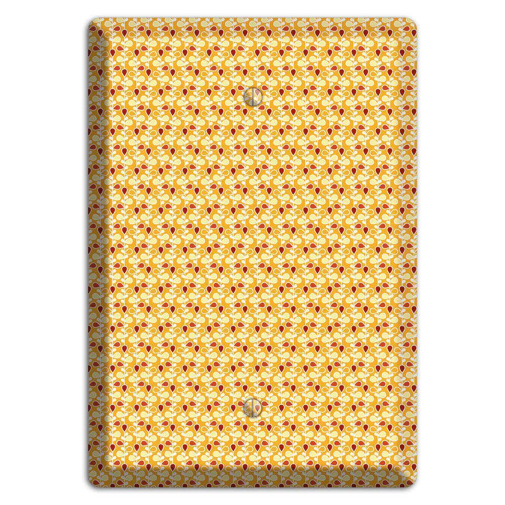 Tiny Yellow Teardrop Vine Blank Wallplate