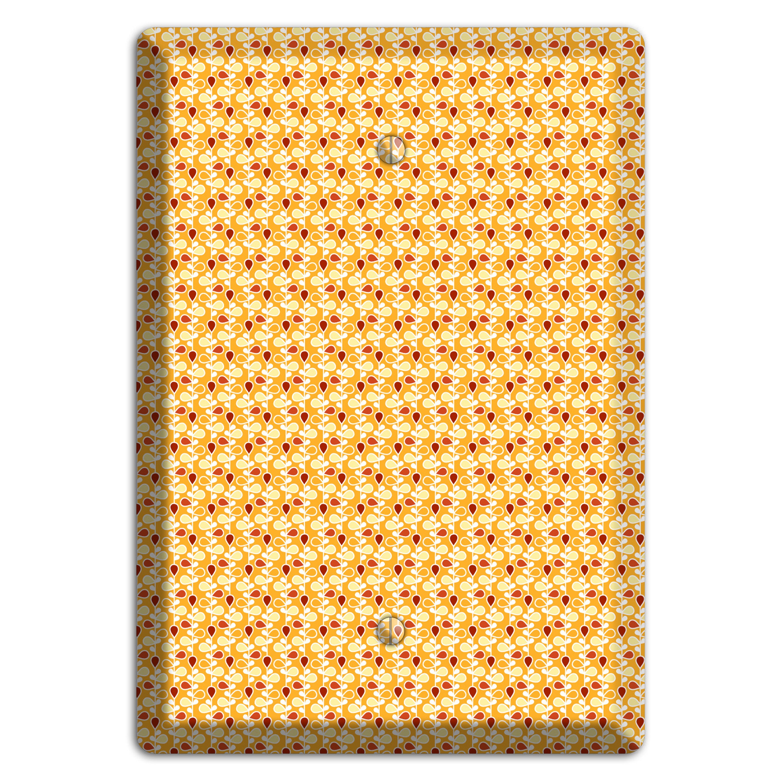 Tiny Yellow Teardrop Vine Blank Wallplate