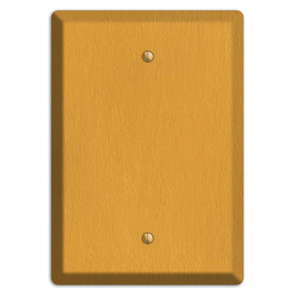 Stucco Yellow Blank Wallplate