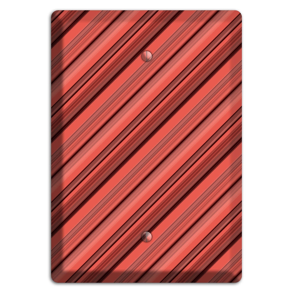 Red Stripes 2 Blank Wallplate