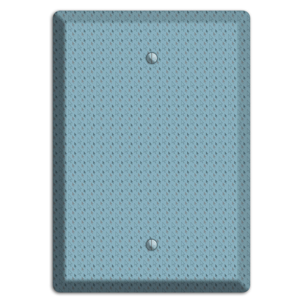 Blue Tiny Trees Blank Wallplate