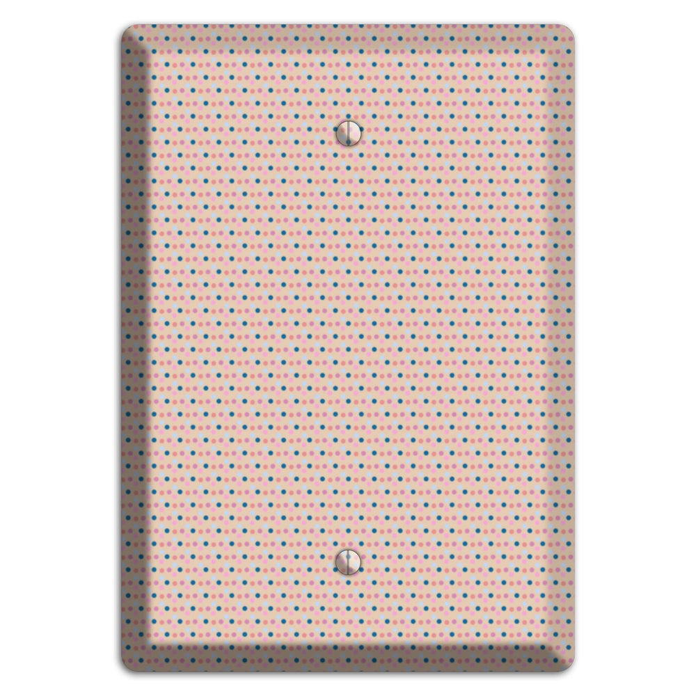 Multi Dusty Pink Tiny Dots Blank Wallplate