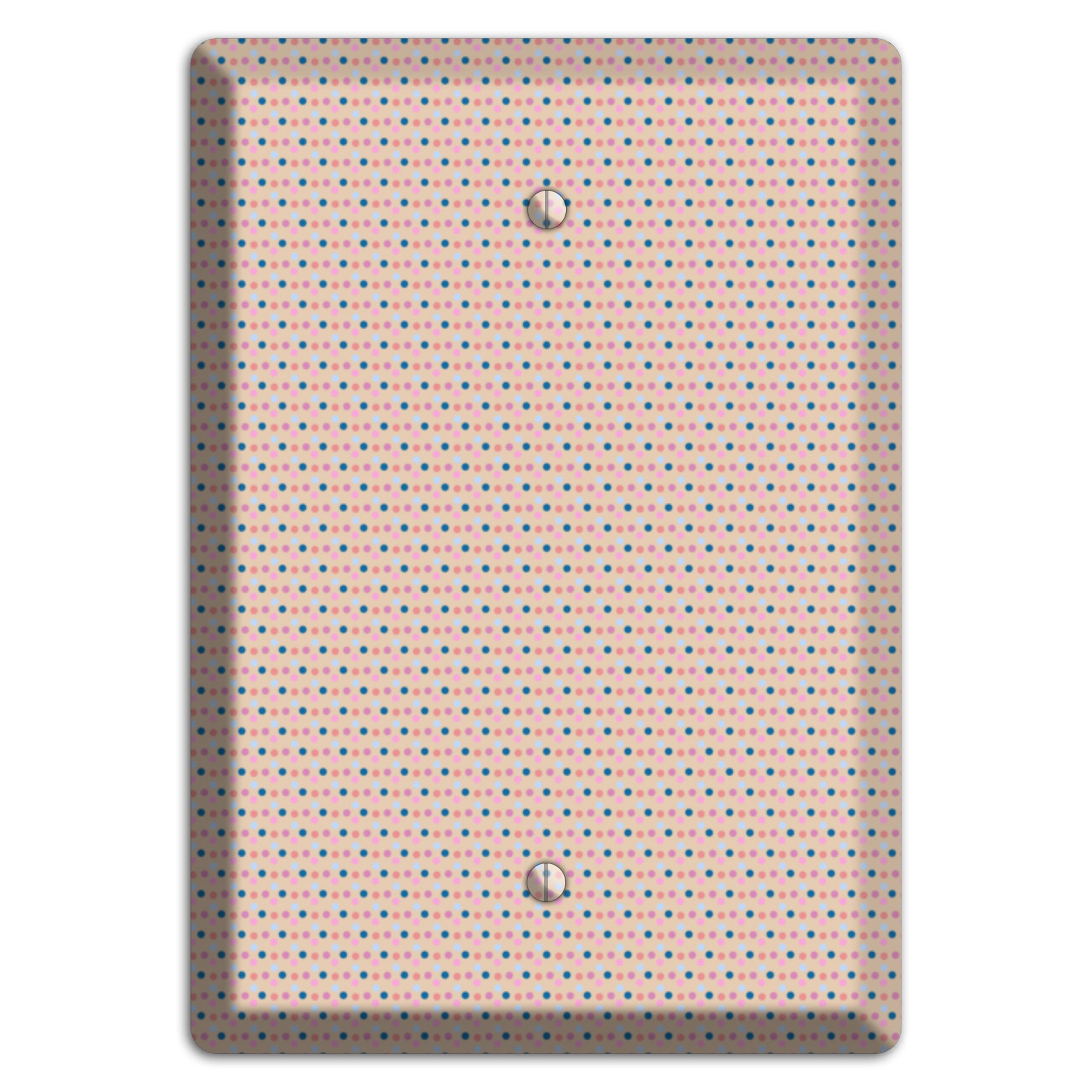 Multi Dusty Pink Tiny Dots Blank Wallplate