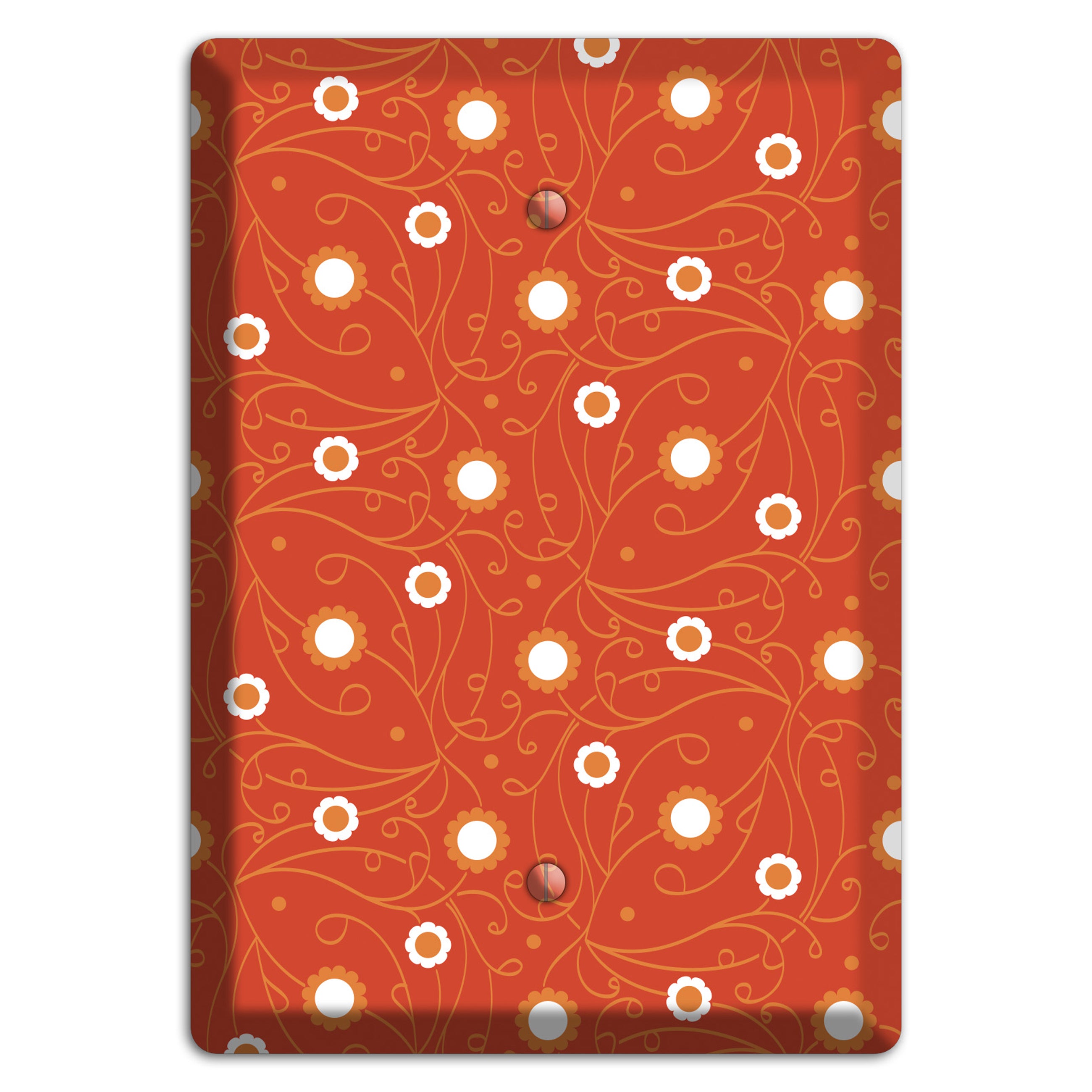 Red Vine Floral Blank Wallplate