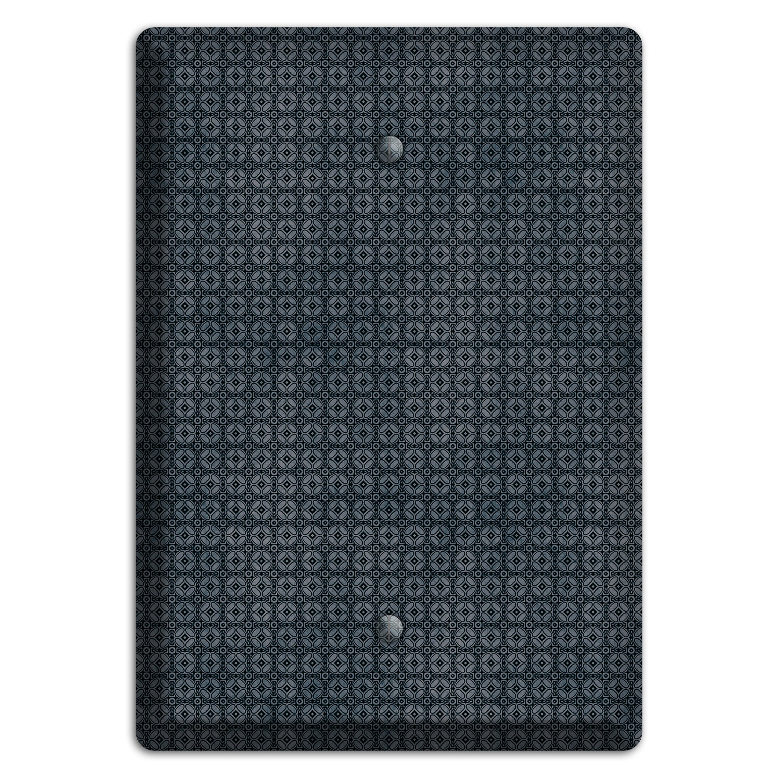 Multi Black and Grey Arabesque Blank Wallplate
