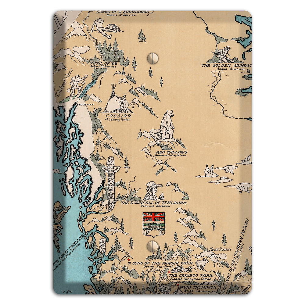Map of Canada Blank Wallplate