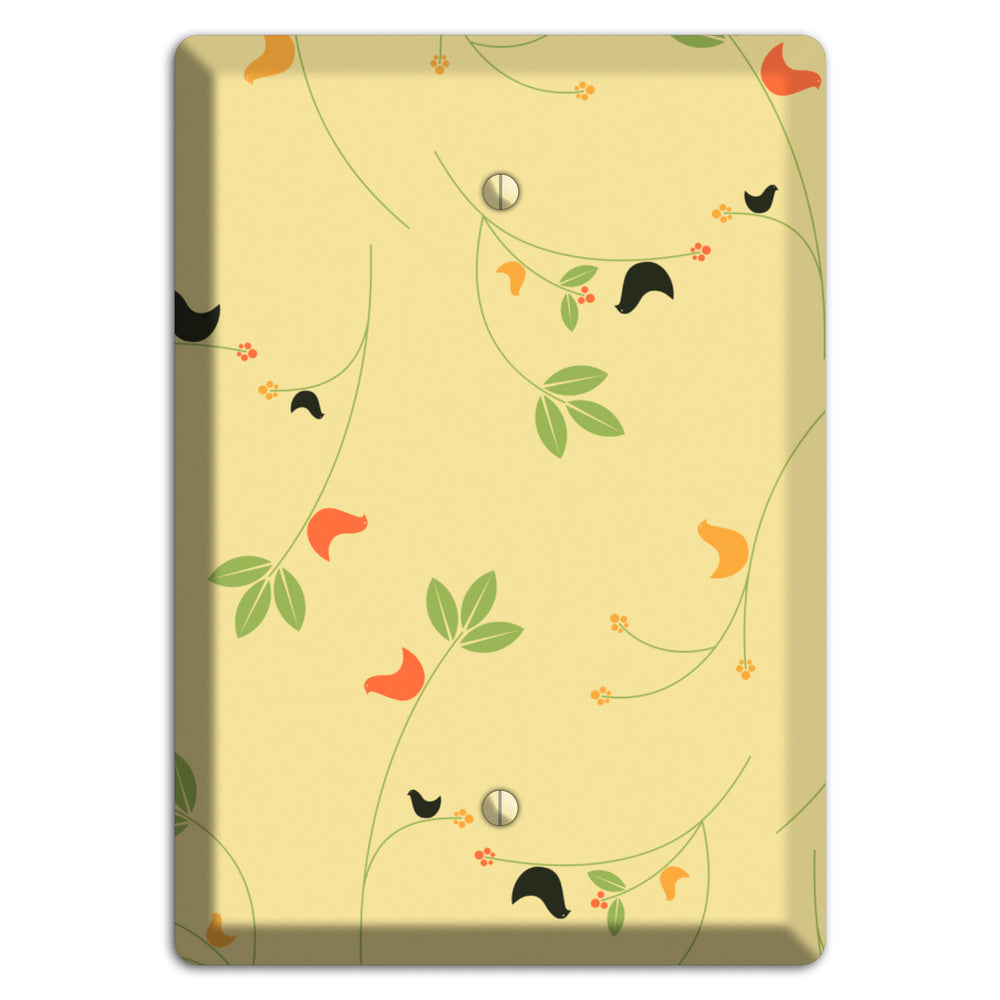 Delicate Yellow Flowers Blank Wallplate
