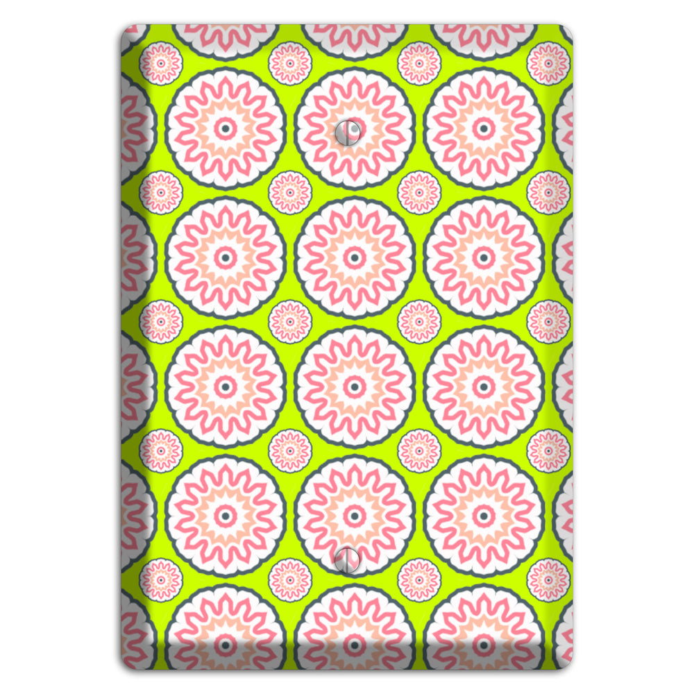 Green with Tiled Suzani Blank Wallplate