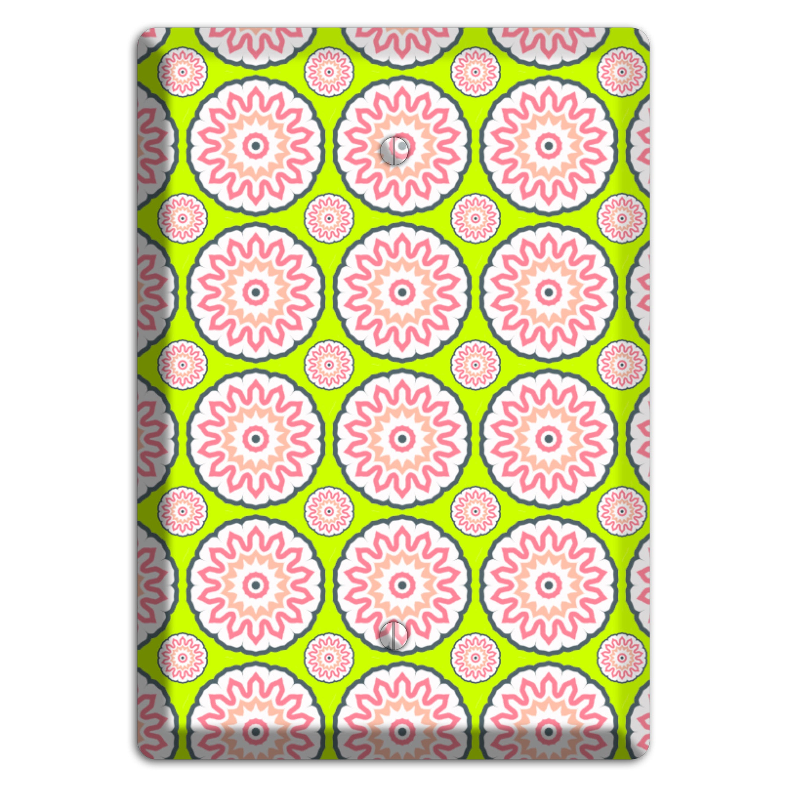 Green with Tiled Suzani Blank Wallplate