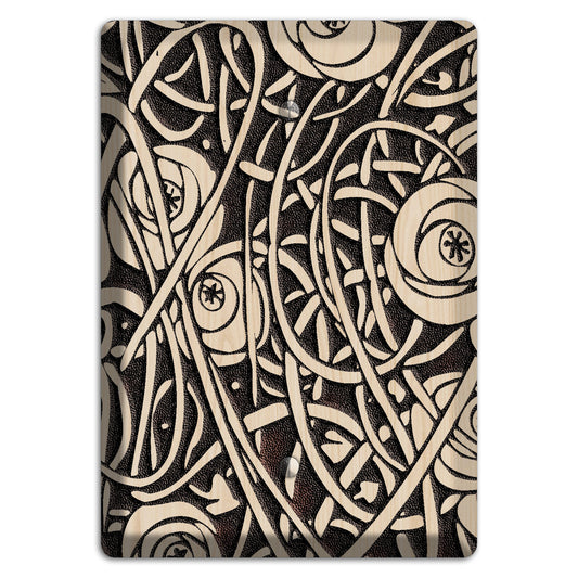 Deco Floral Wood Lasered Blank Wallplate