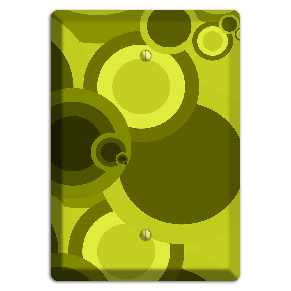 Green Circles Blank Wallplate