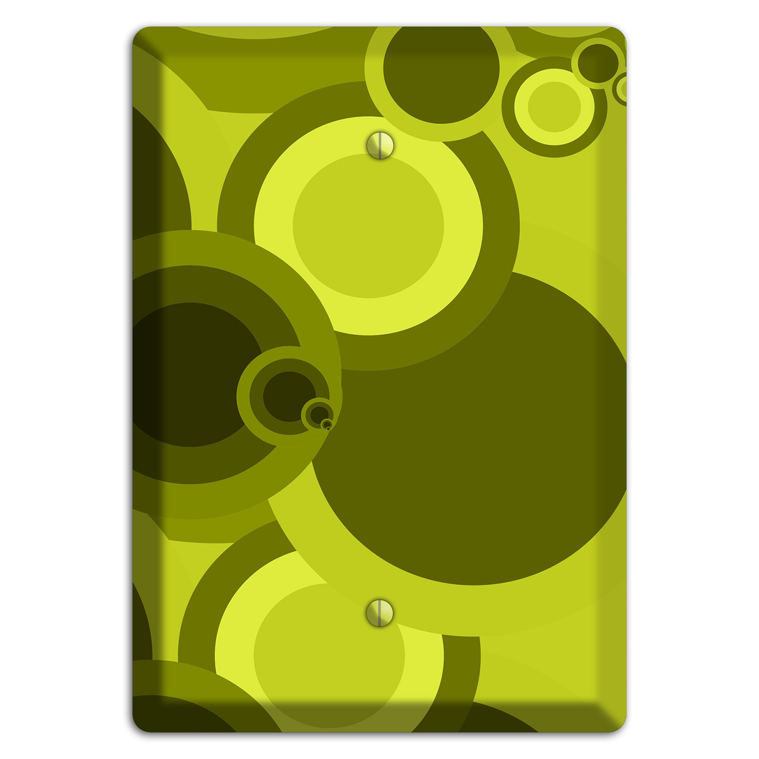 Green Circles Blank Wallplate