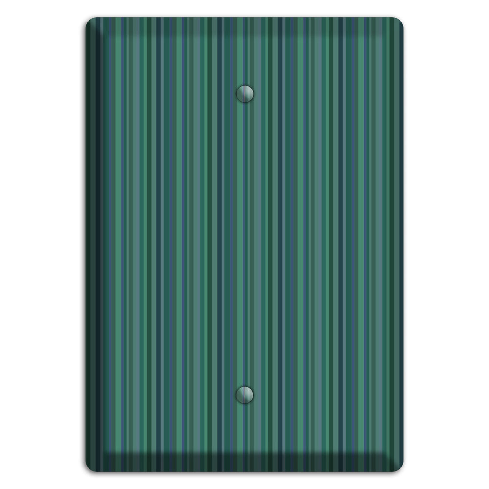 Multi Jade Vertical Stripes Blank Wallplate