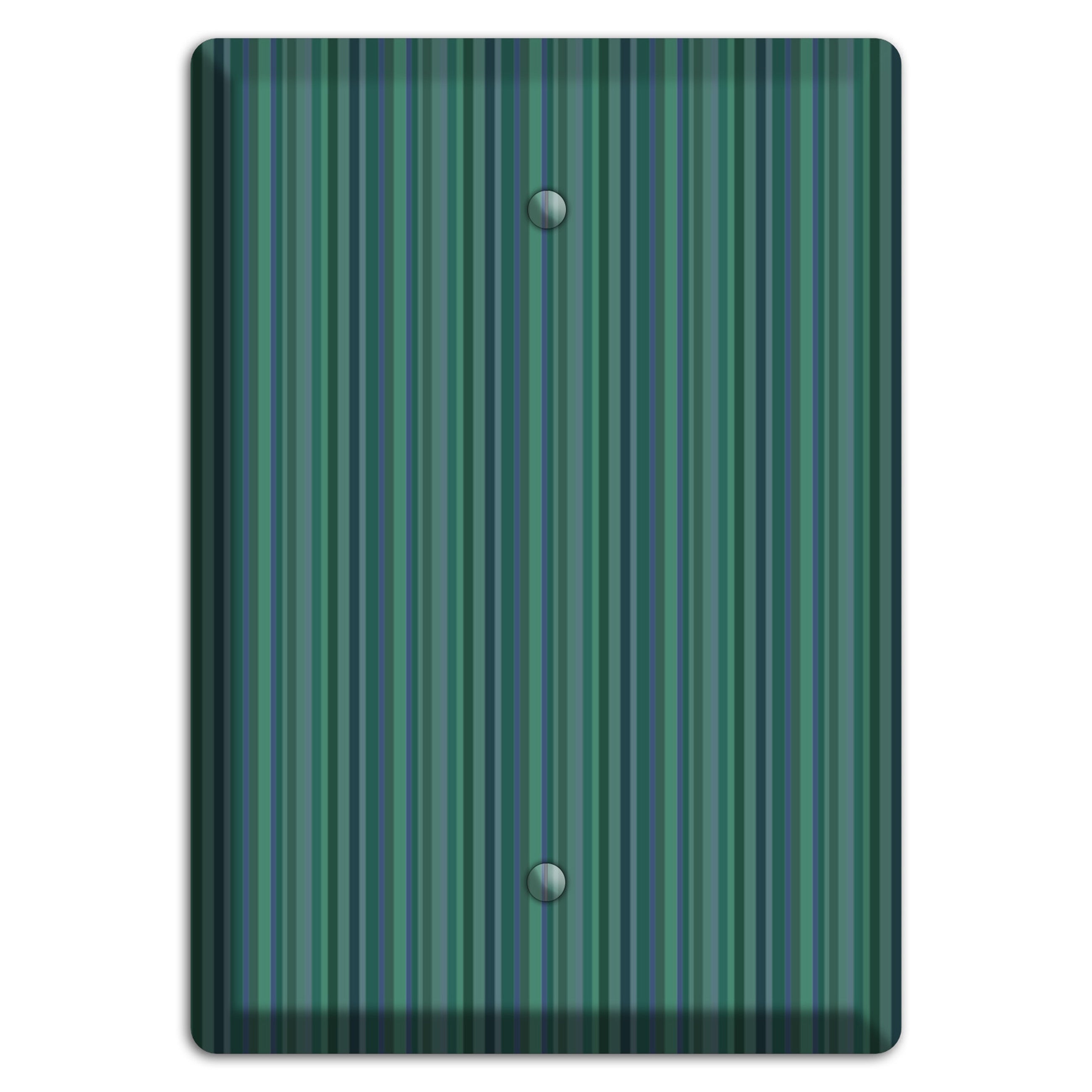 Multi Jade Vertical Stripes Blank Wallplate