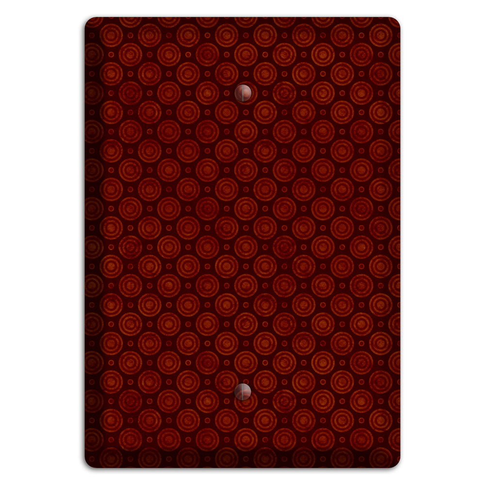 Maroon Circles 2 Blank Wallplate
