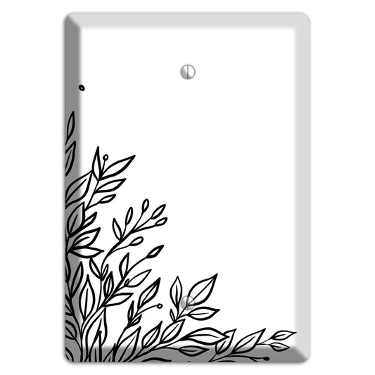 Hand-Drawn Floral 17 Blank Wallplate