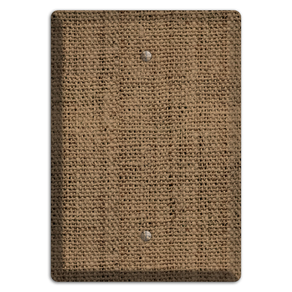 Shadow Burlap Blank Wallplate