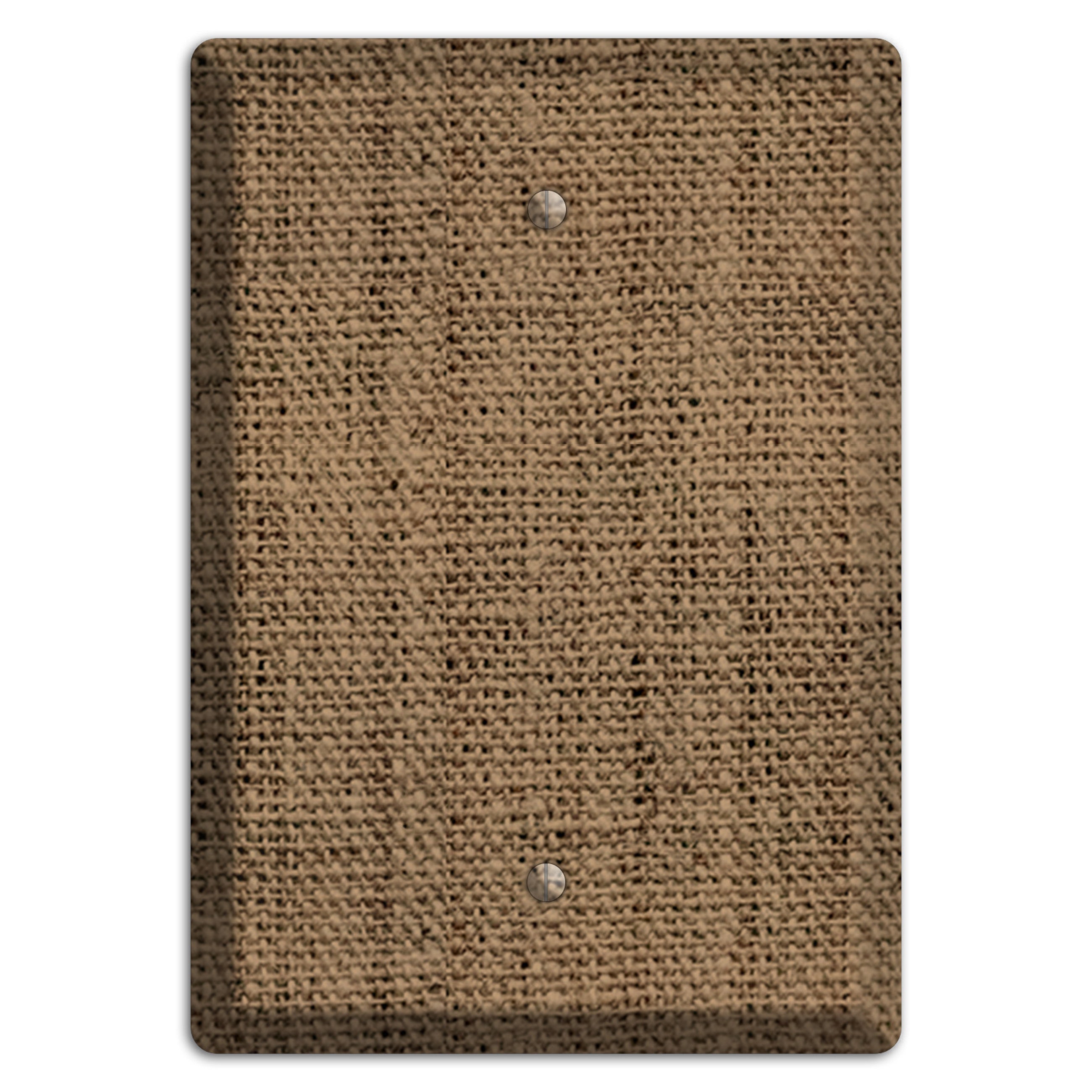 Shadow Burlap Blank Wallplate