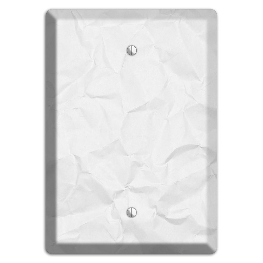 Gallery Crinkled Paper Blank Wallplate