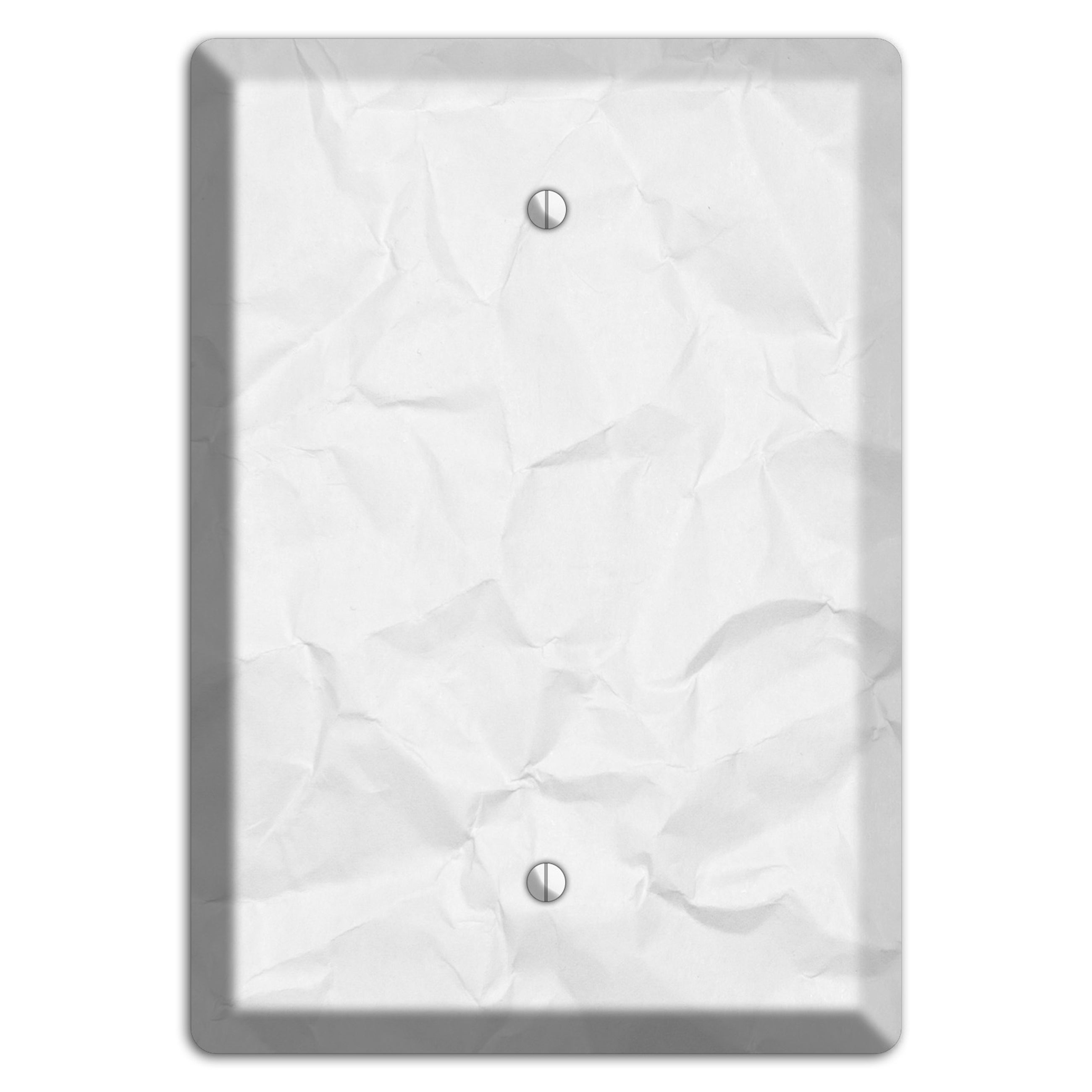 Gallery Crinkled Paper Blank Wallplate
