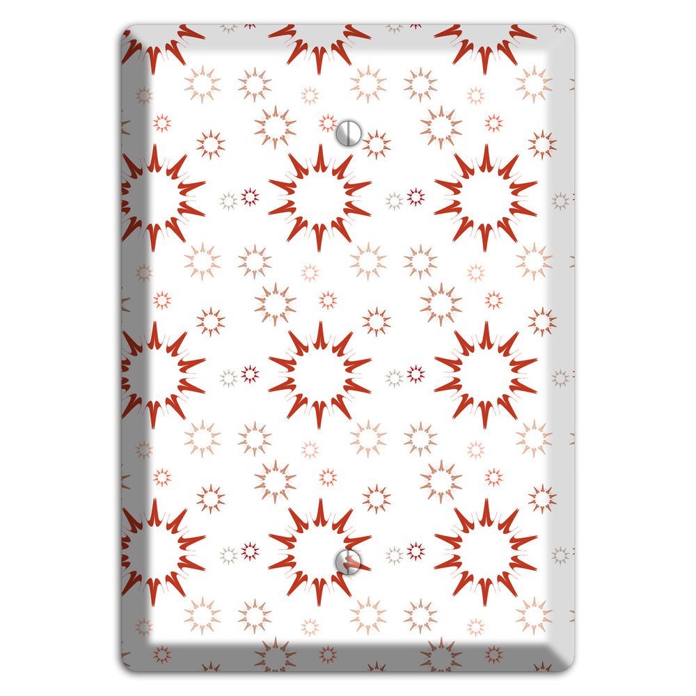 Maroon Retro Burst Blank Wallplate