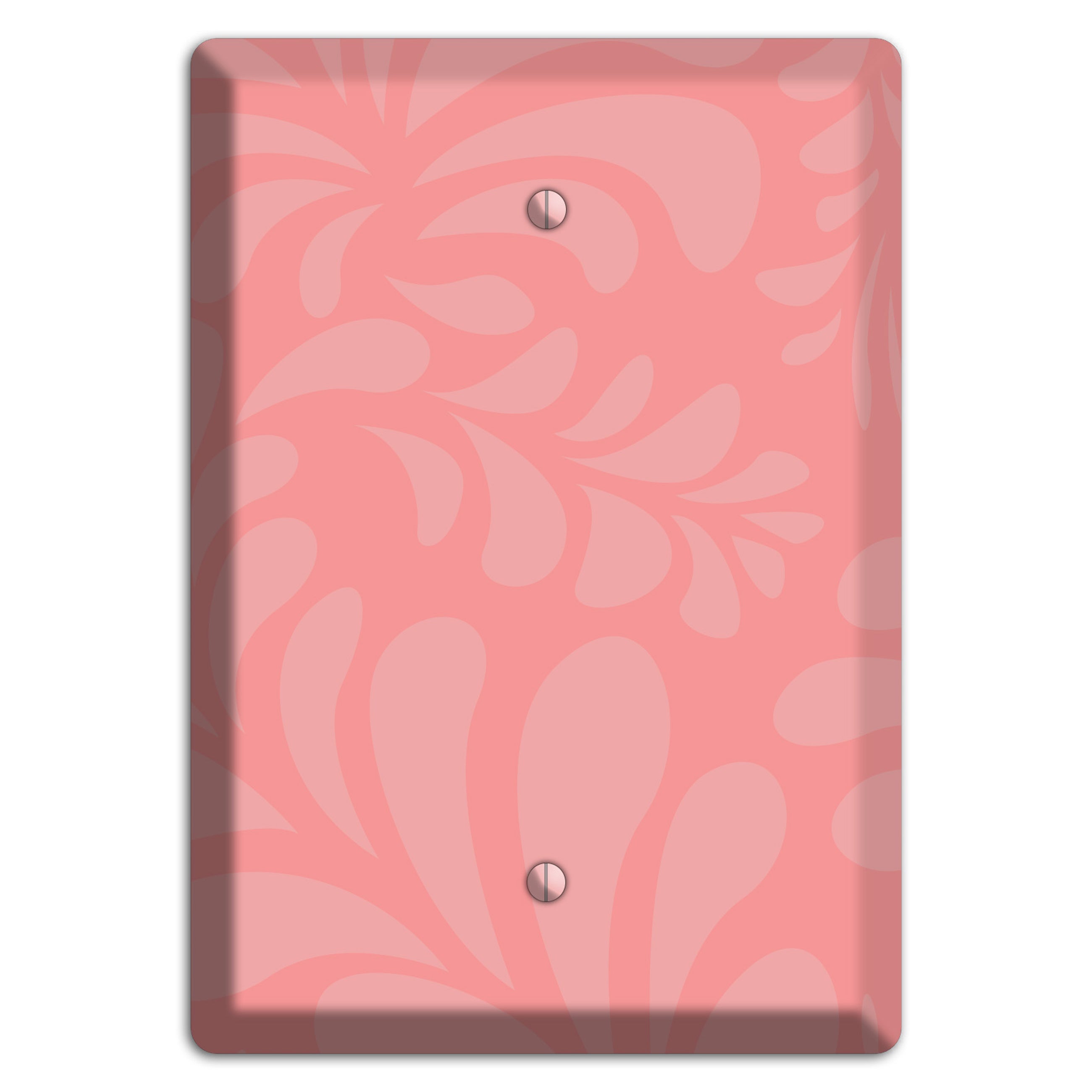 Pink Herati Blank Wallplate