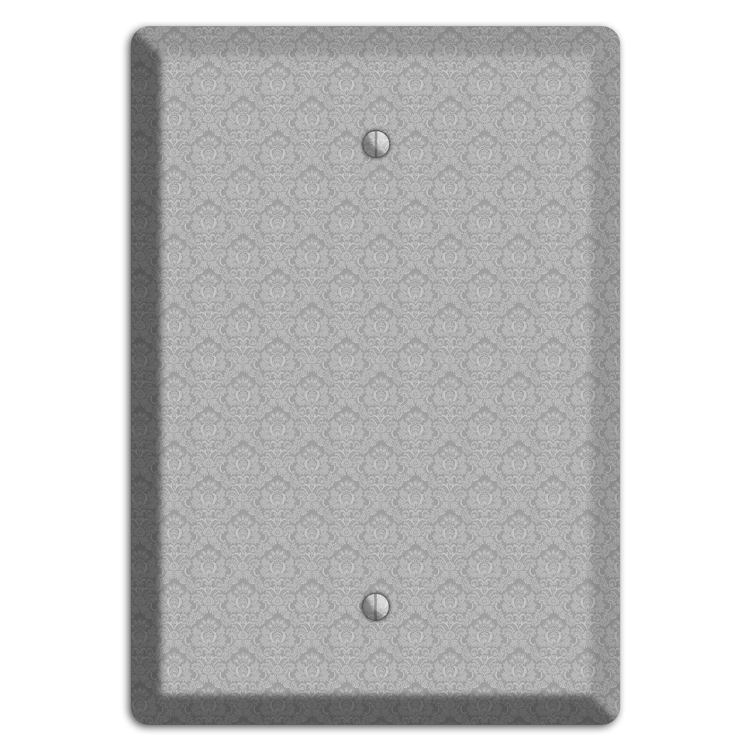 Light Grey Cartouche Blank Wallplate