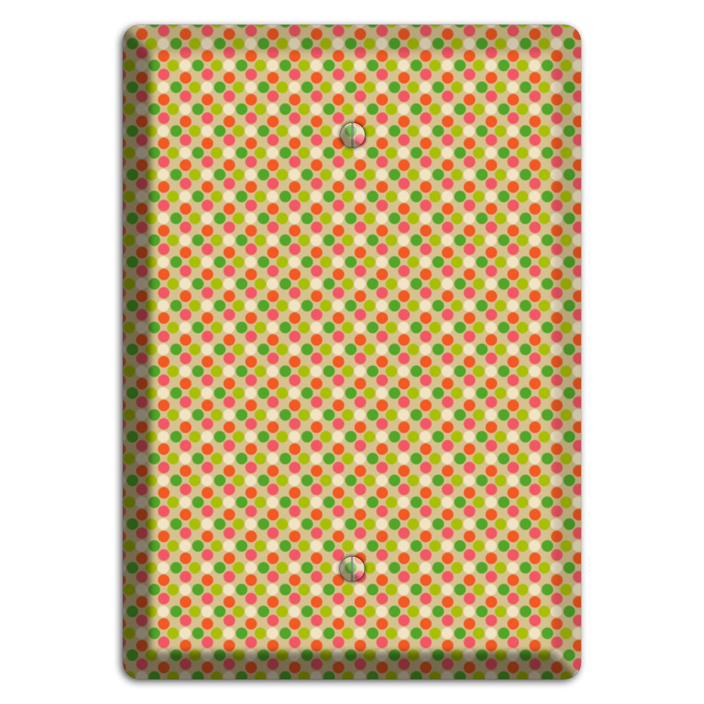 Yellow Plaid Blank Wallplate