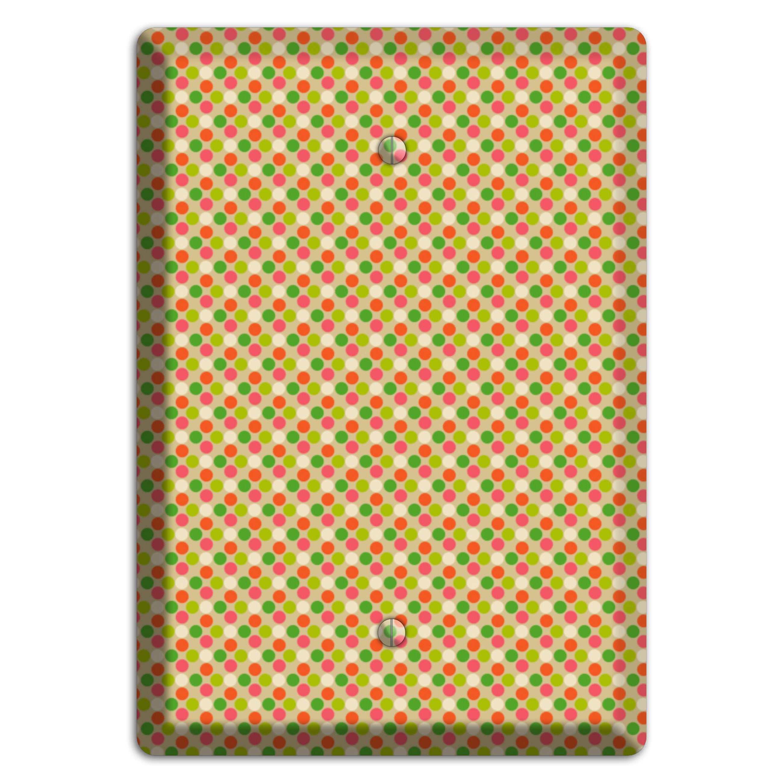 Yellow Plaid Blank Wallplate