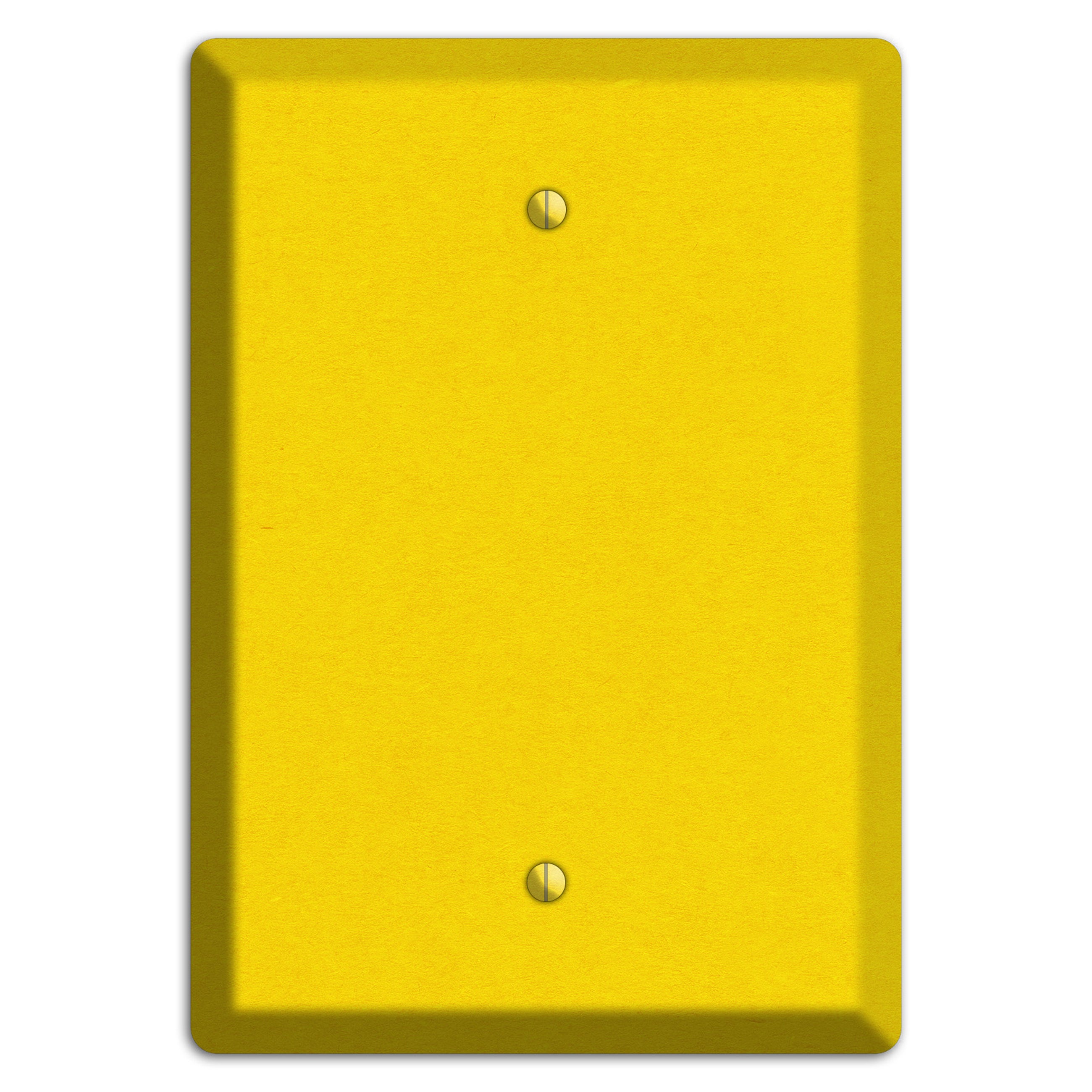Tangerine Yellow Kraft Blank Wallplate