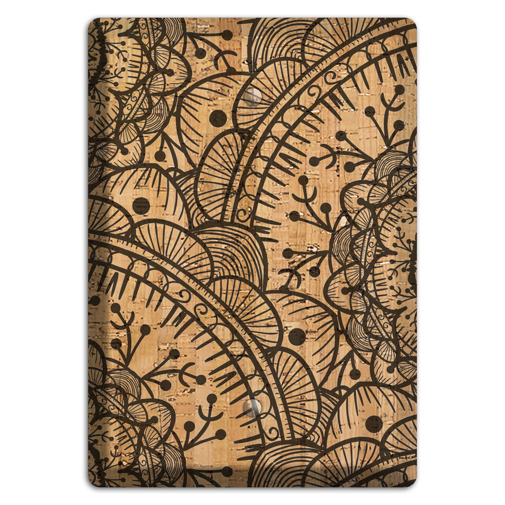 Mandala Cork Blank Wallplate