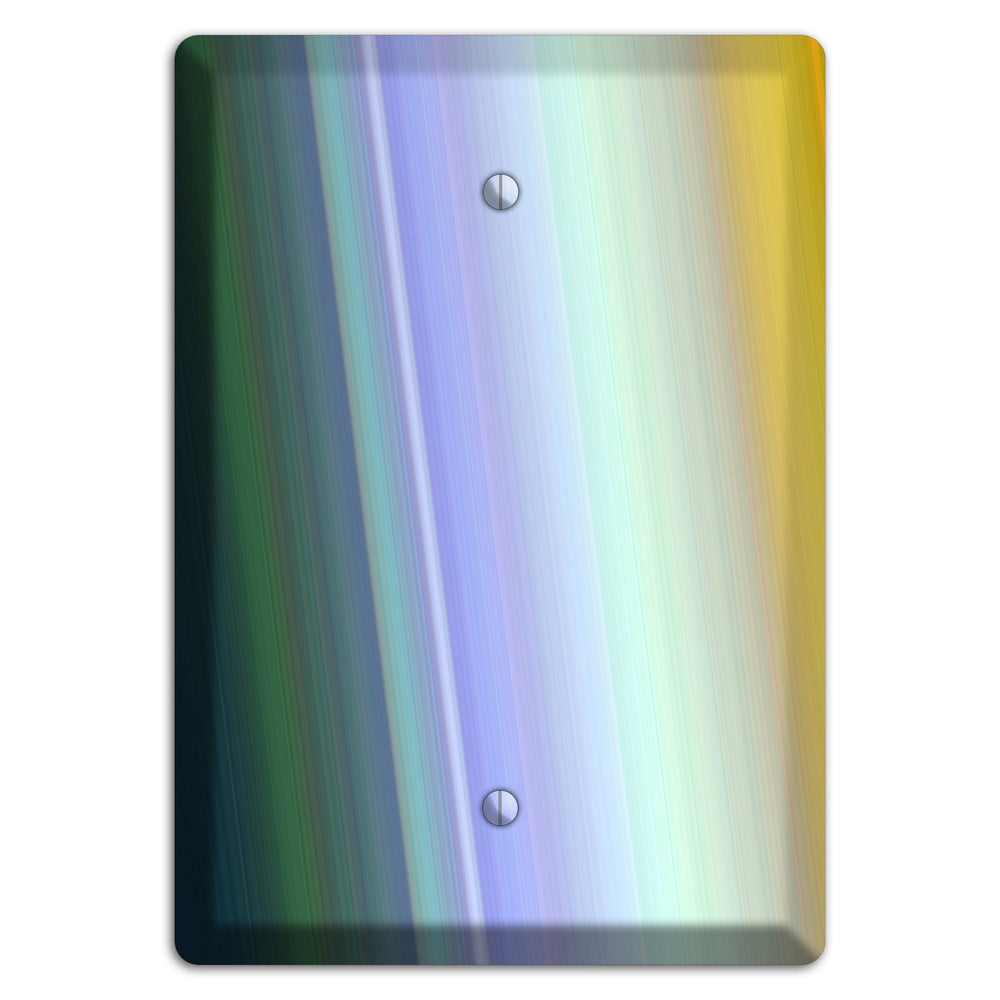 Green Teal Lavender Yellow Ray of Light Blank Wallplate