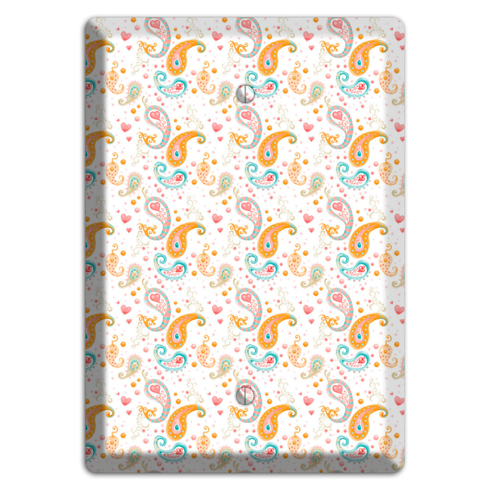 Small Paisley Blank Wallplate