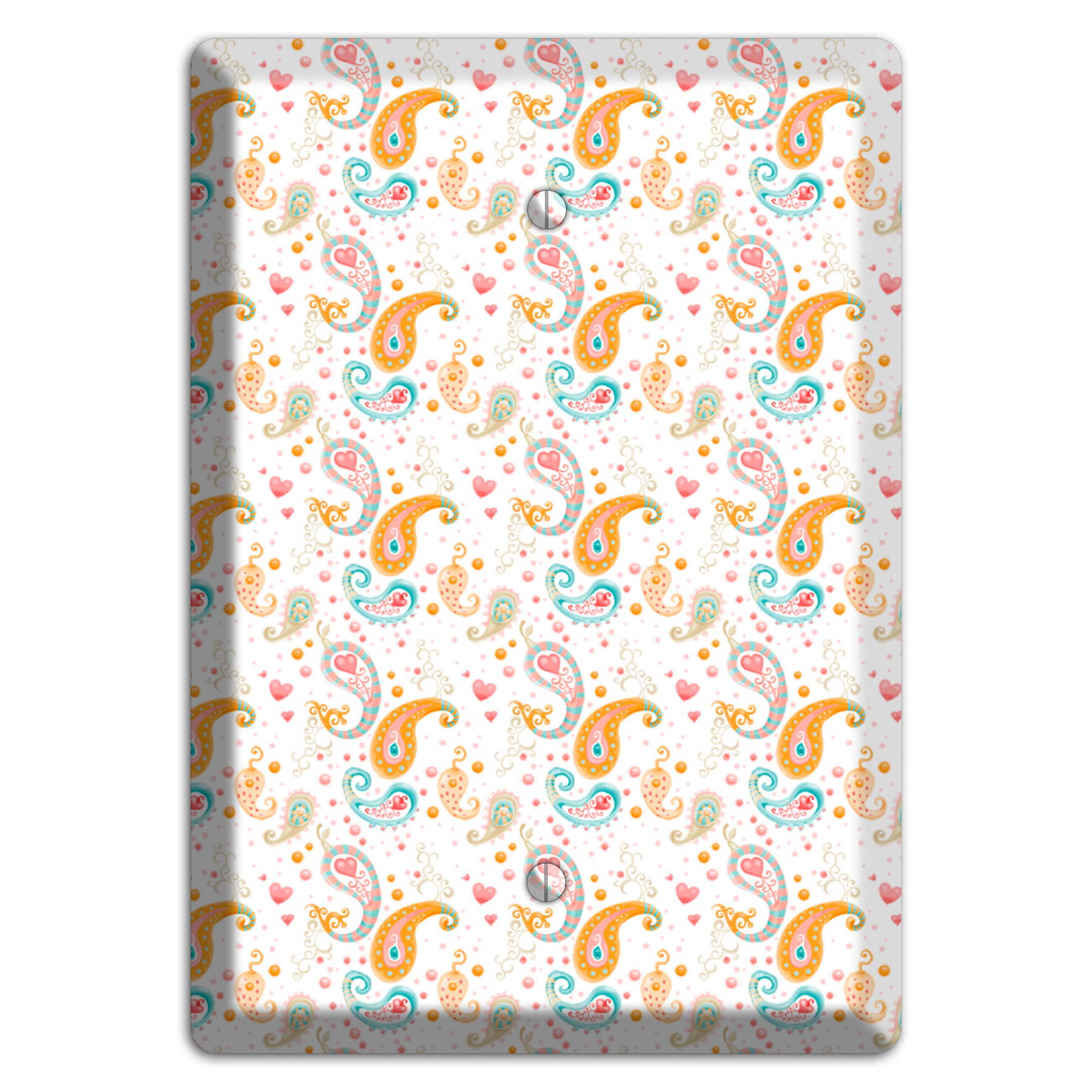 Small Paisley Blank Wallplate