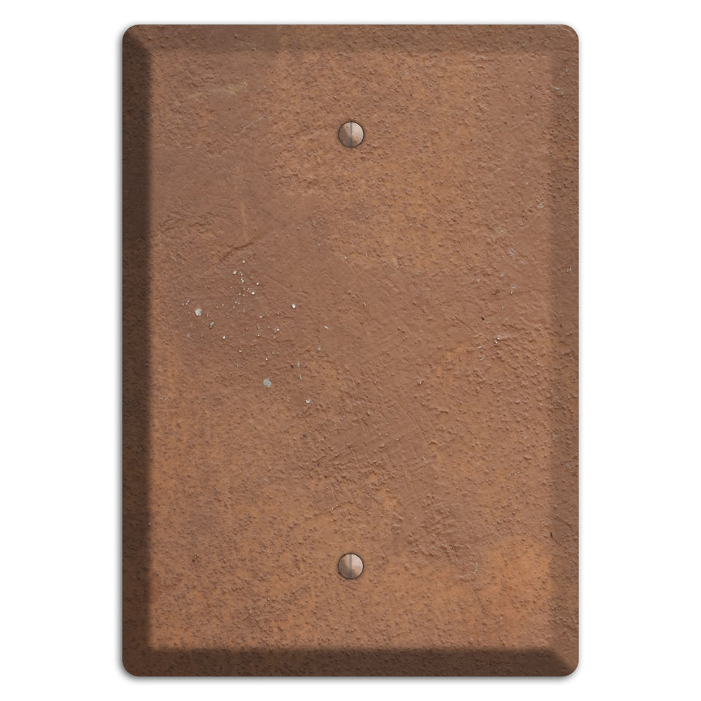 Brown Concrete Blank Wallplate
