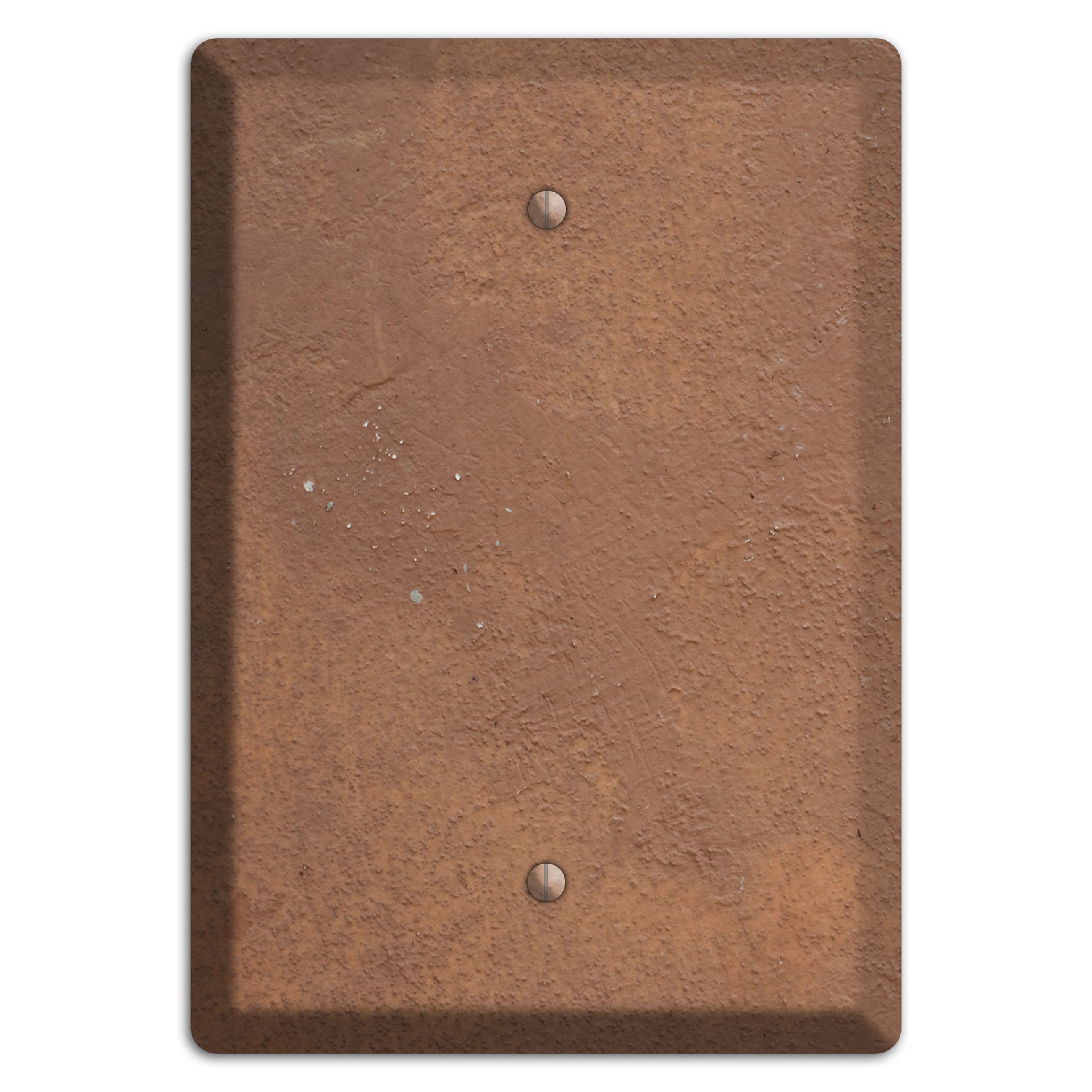 Brown Concrete Blank Wallplate