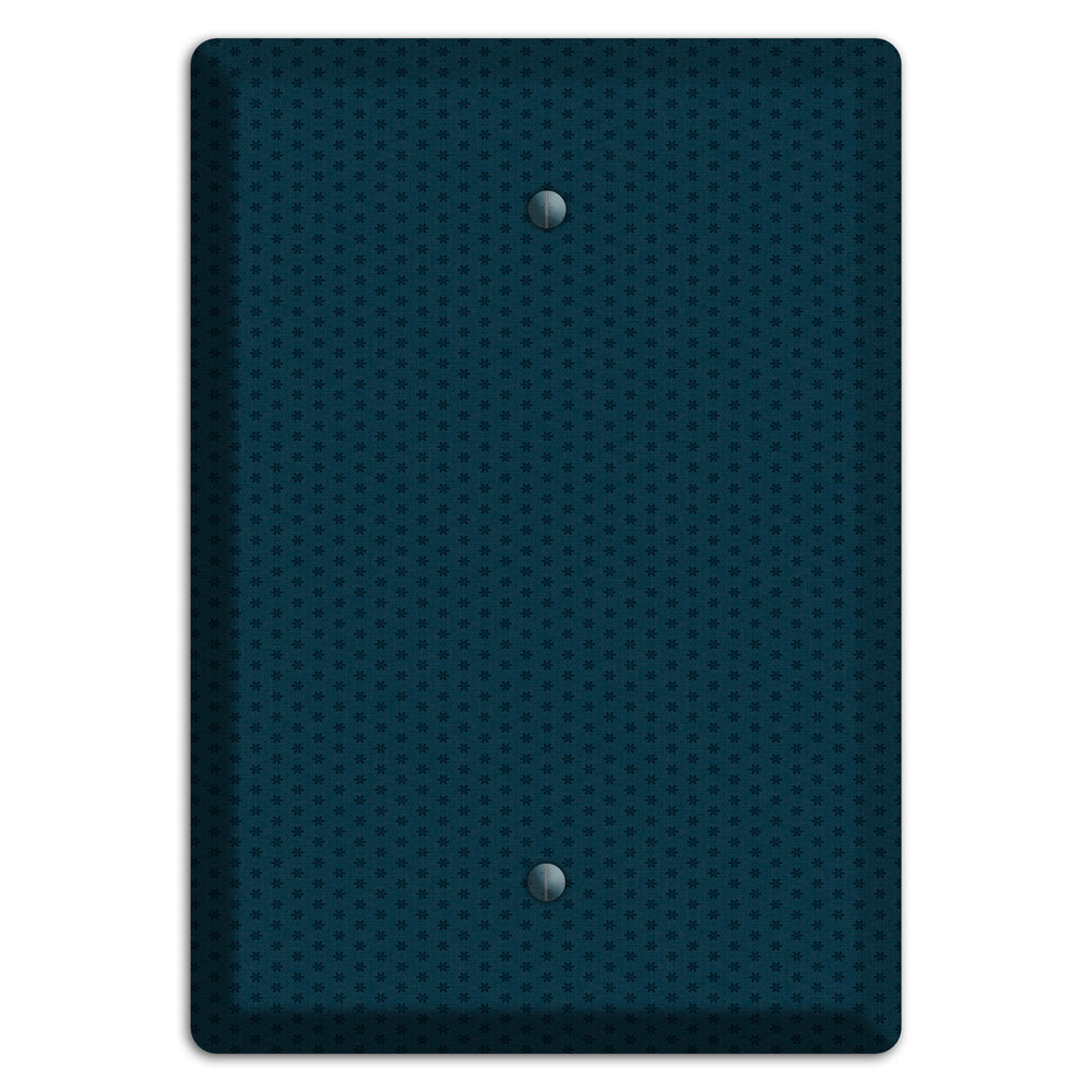 Blue with Tiny Asters Blank Wallplate