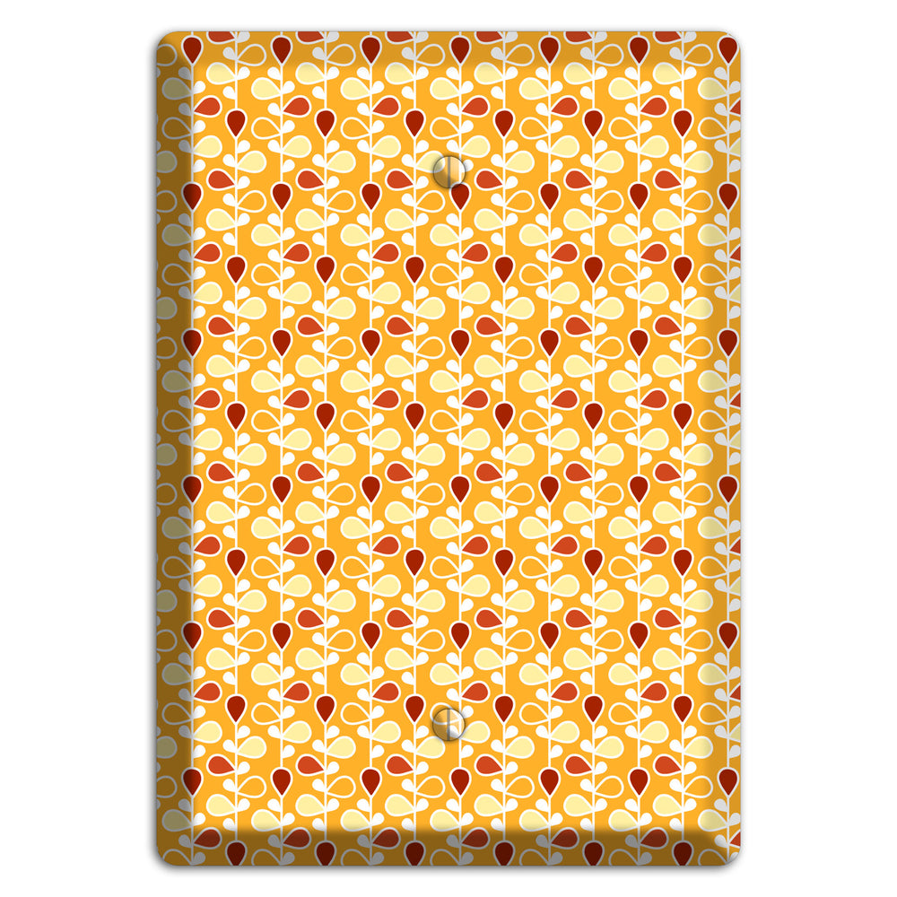 Yellow Teardrop Vine Blank Wallplate