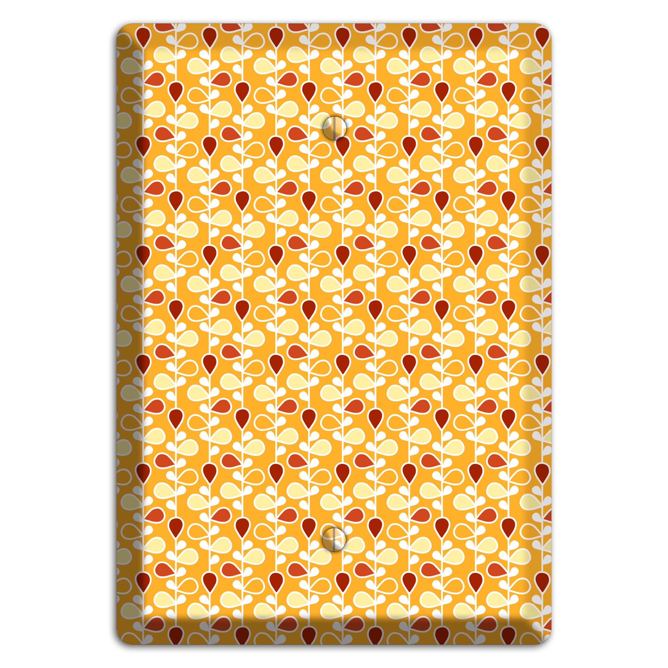 Yellow Teardrop Vine Blank Wallplate