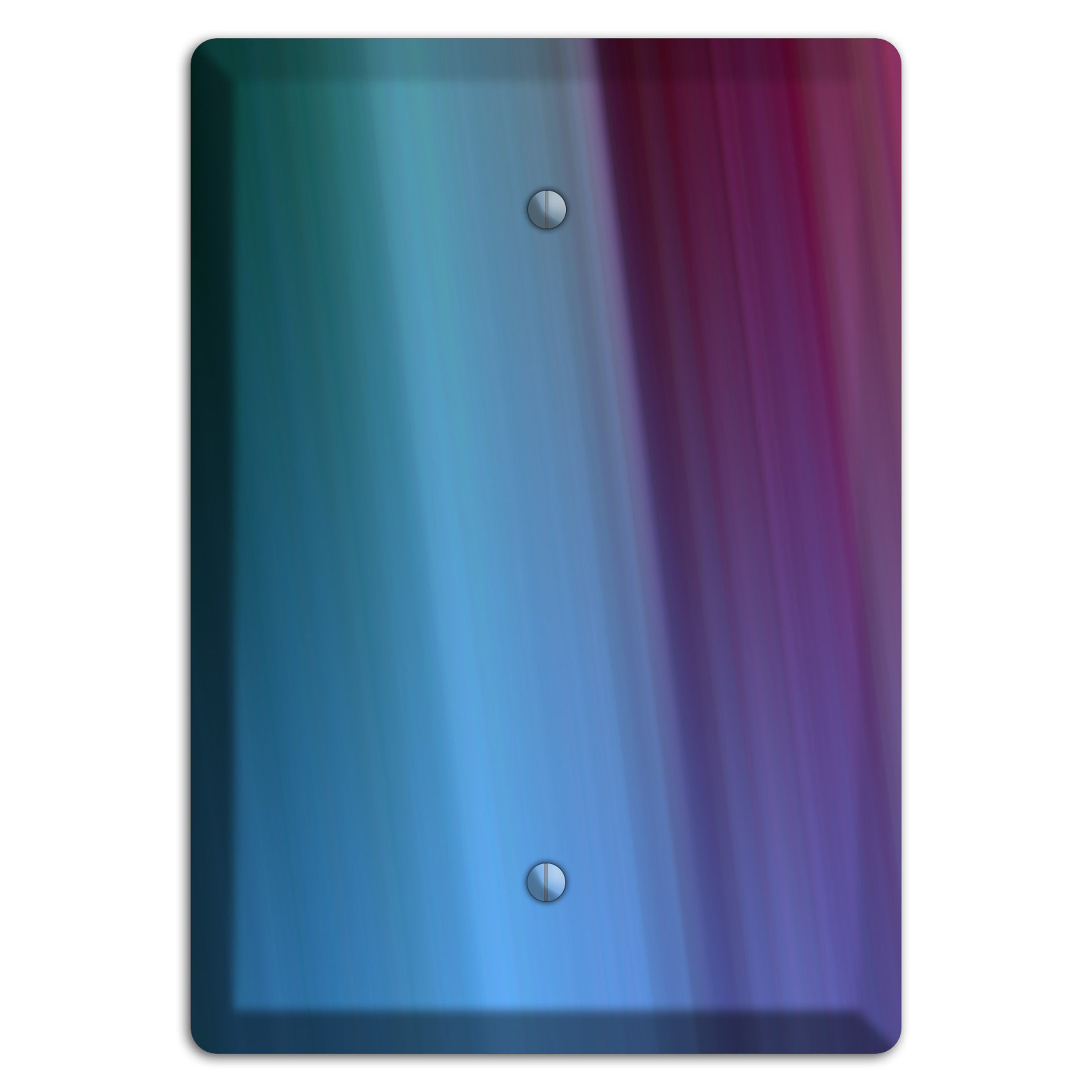 Blue and Purple Ray of Light Blank Wallplate