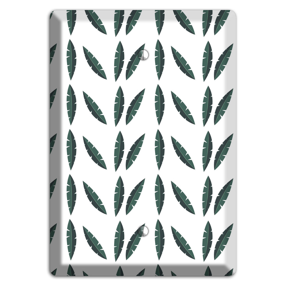 Leaves Style HH Blank Wallplate