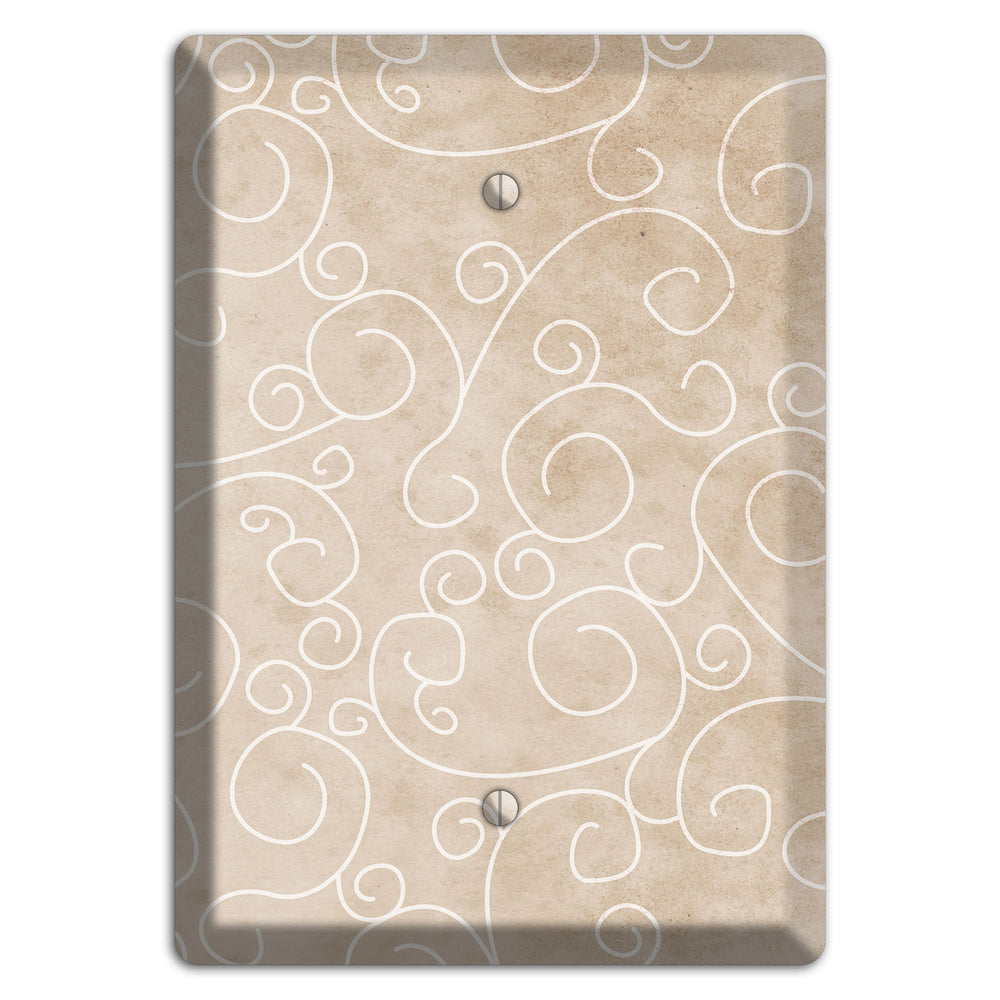 Wafer Neutral Texture Blank Wallplate
