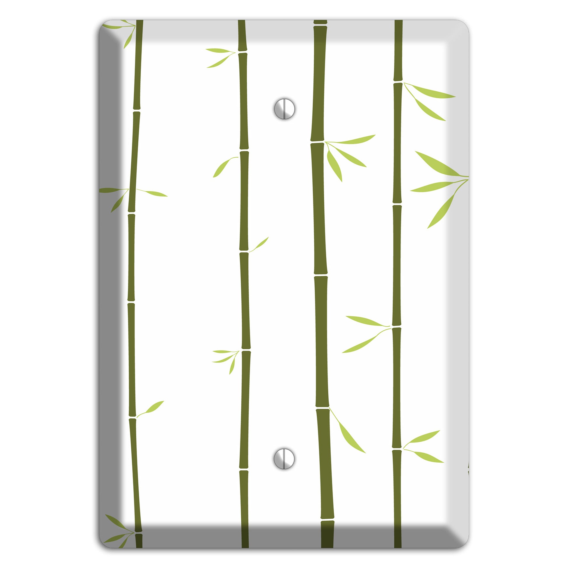 Green Bamboo Blank Wallplate